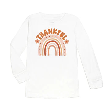 Sweet Wink - Thankful Retro Rainbow Thanksgiving Long sleeve Shirt