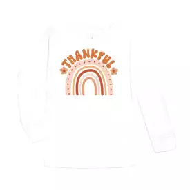 Sweet Wink - Thankful Retro Rainbow Thanksgiving Long sleeve Shirt