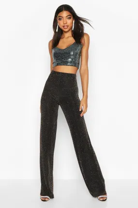 Tall Shimmer Wide Leg Pants