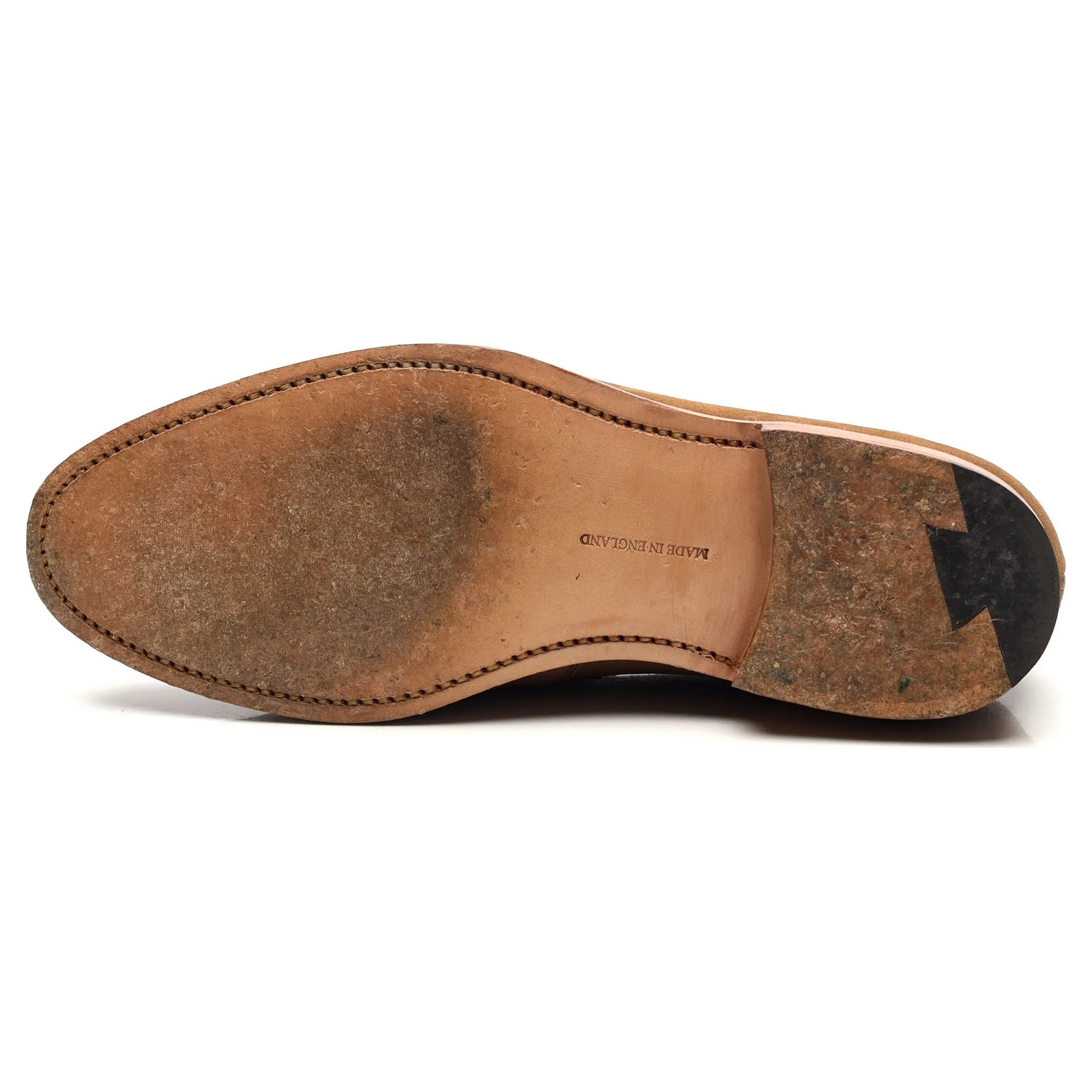 Tan Brown Suede Loafers UK 7