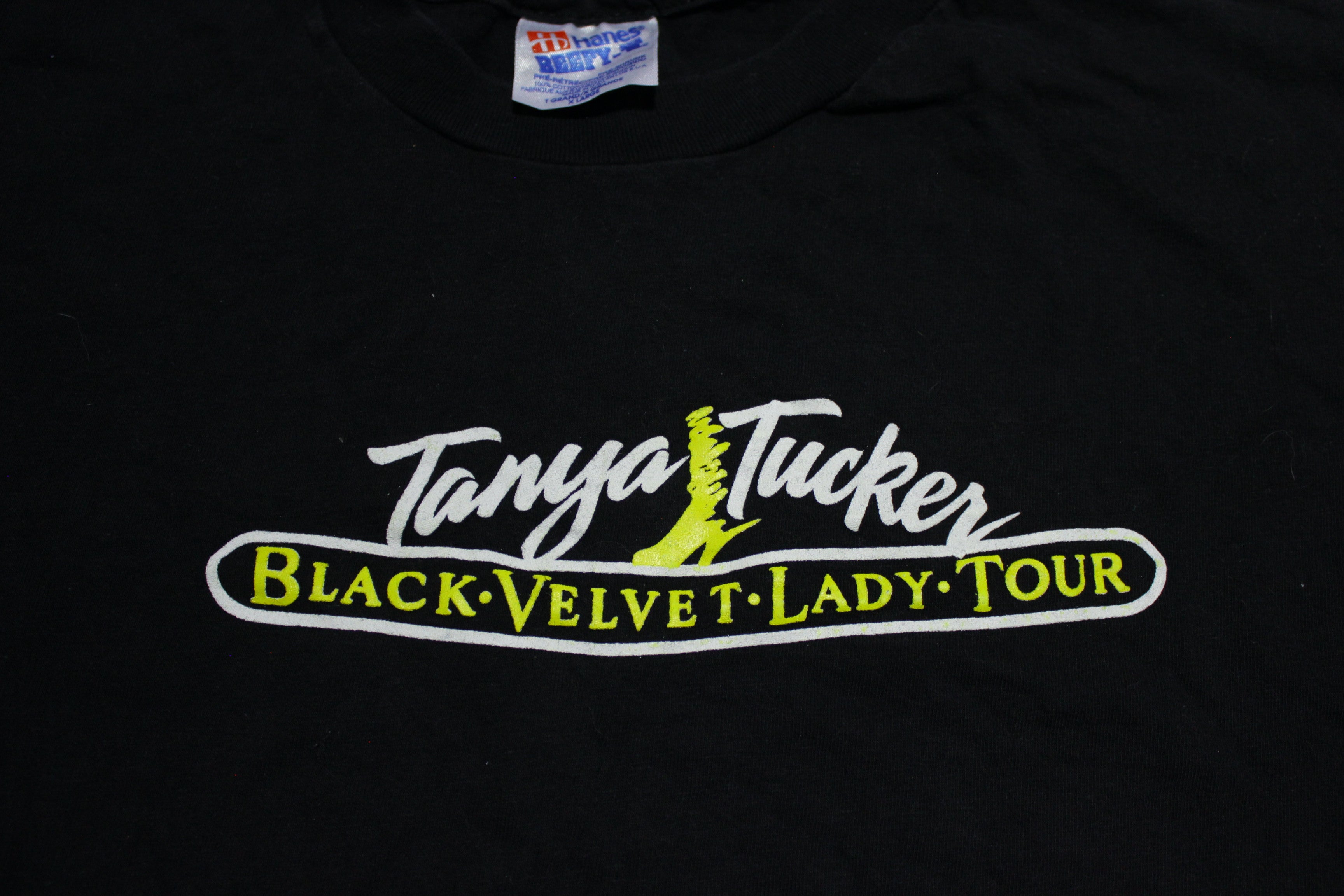 Tanya Tucker Black Velvet Lady Tour 1993 Vintage 90's Country T-Shirt