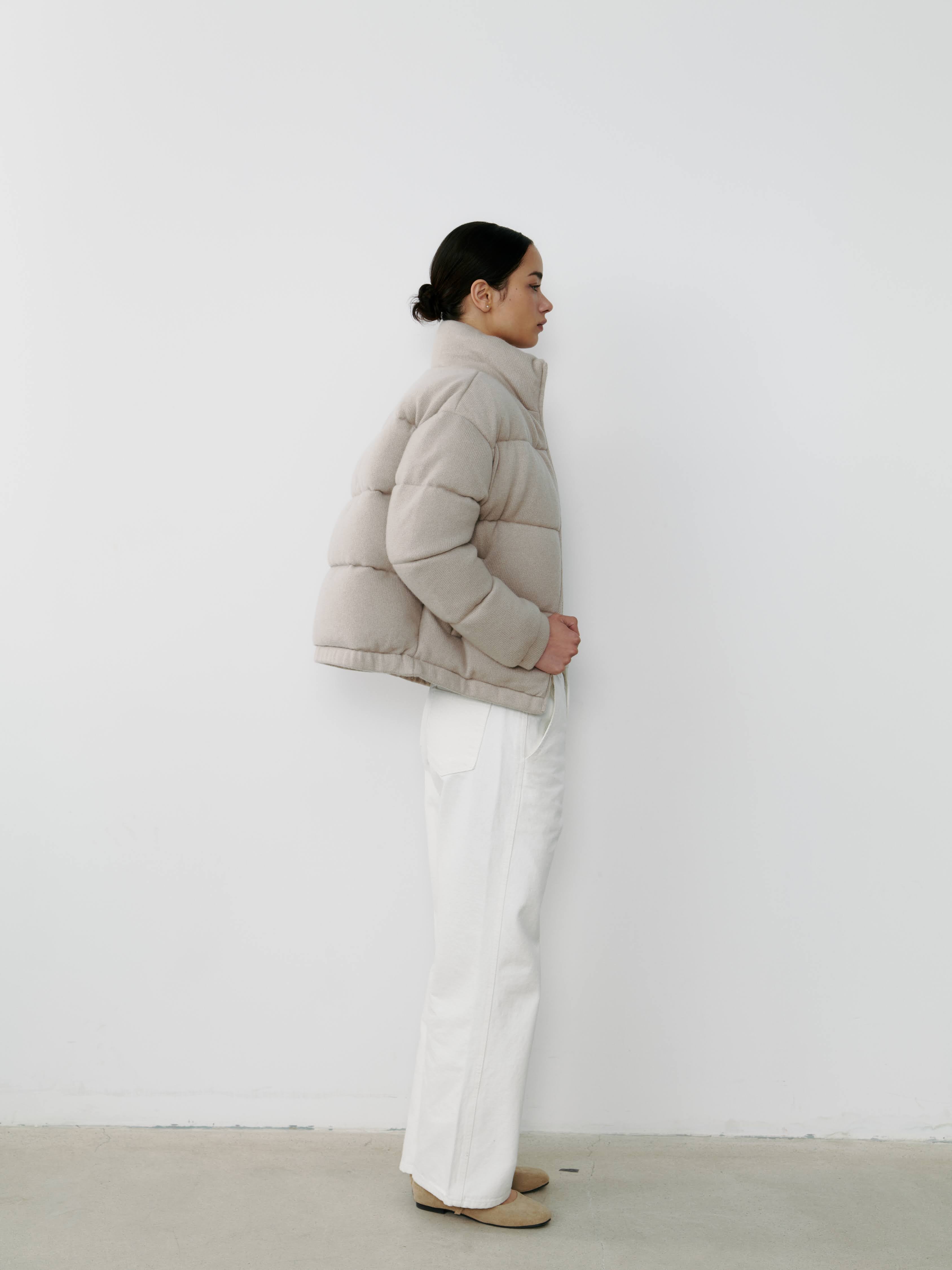 THE CASHMERE DOWN JACKET - JUTE