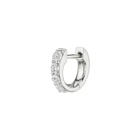 The Small Biggie - White Diamond / 14k White Gold