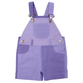 Tonal Colorblock Short Overalls | Purple