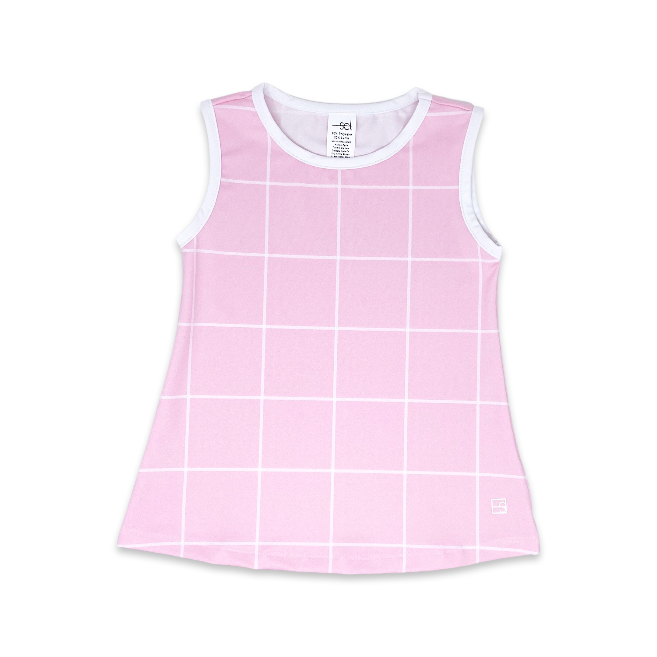 Tori Tank - Pink Windowpane