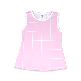 Tori Tank - Pink Windowpane