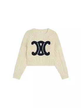 TRIOMPHE CREW NECK SWEATER IN WOOL