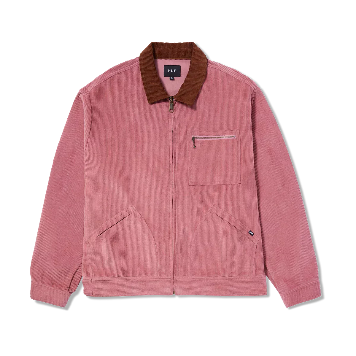 VESTE HUF CORDUROY TRUCKER DUSTY ROSE