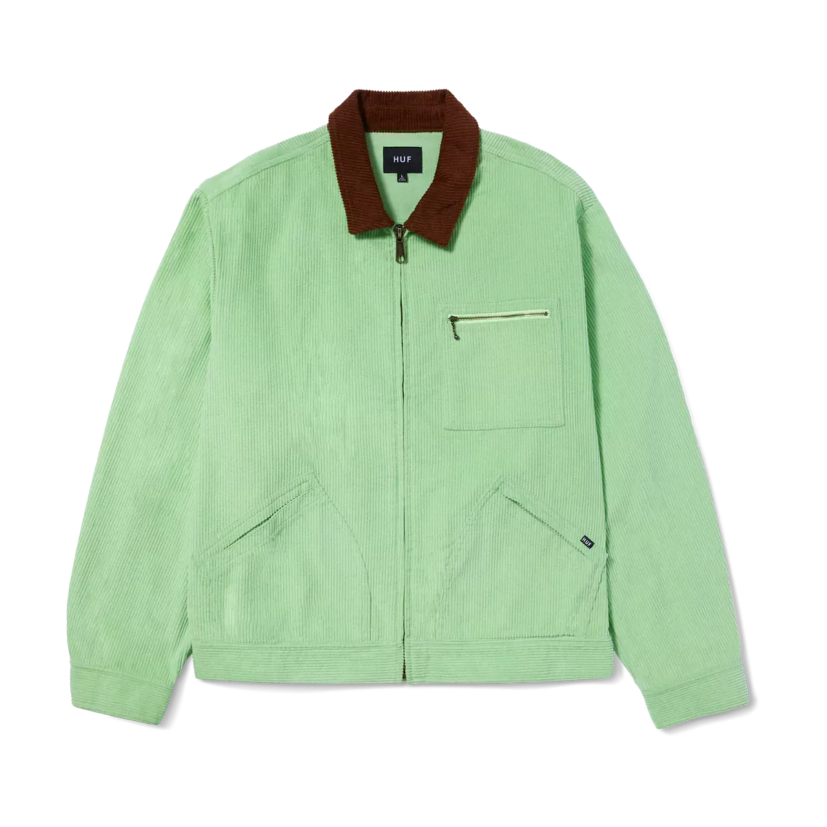 VESTE HUF CORDUROY TRUCKER HUF GREEN