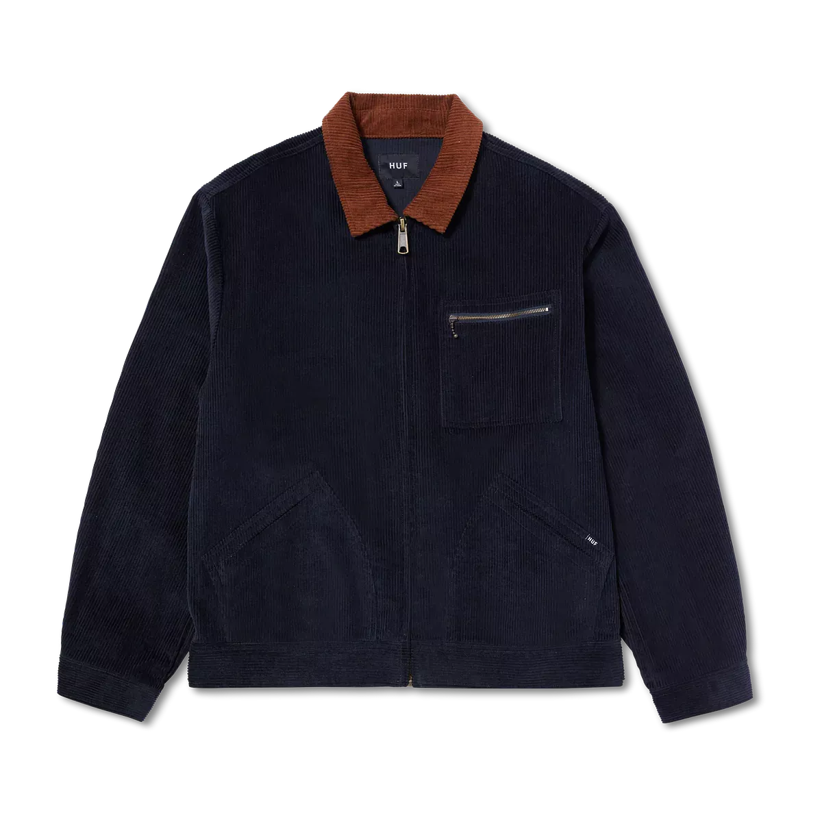 VESTE HUF CORDUROY TRUCKER NAVY