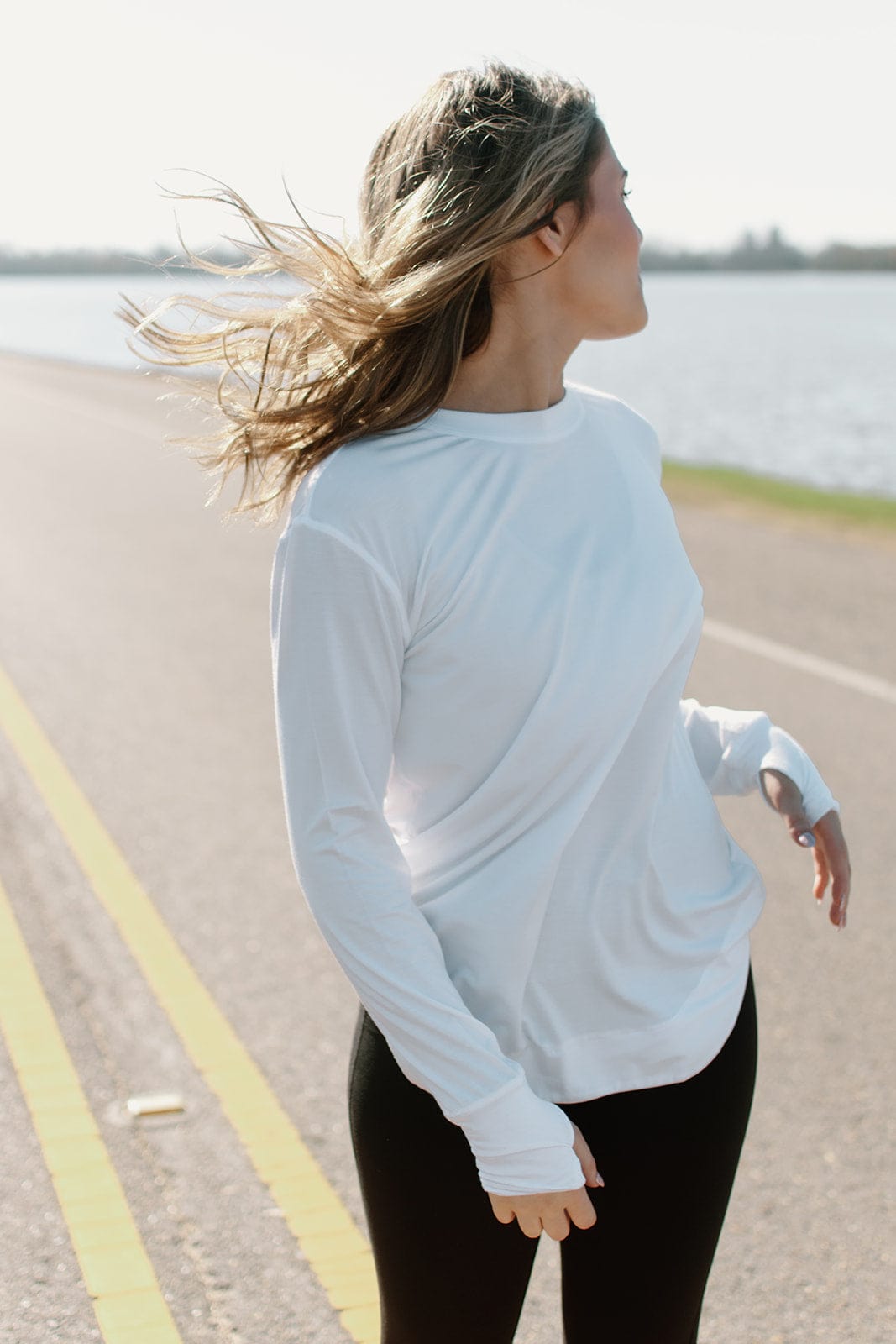 White Ultra Soft Long Sleeve Top