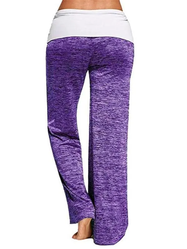 Wide-Leg Drawstring Women's Yoga Pants