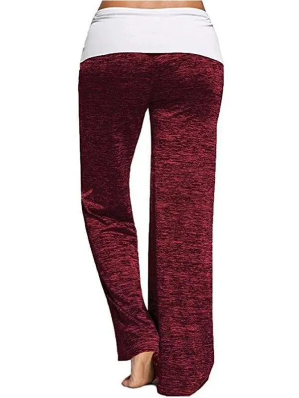 Wide-Leg Drawstring Women's Yoga Pants