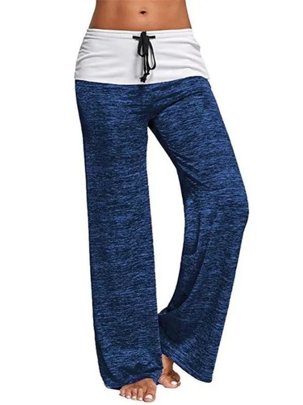 Wide-Leg Drawstring Women's Yoga Pants