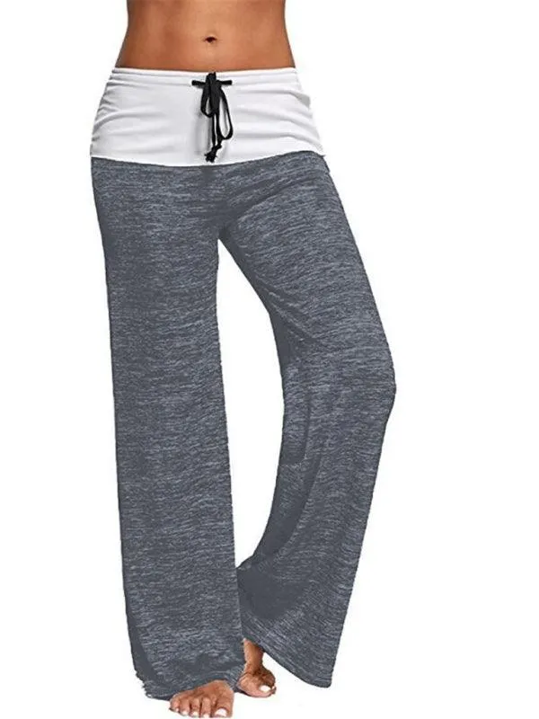 Wide-Leg Drawstring Women's Yoga Pants