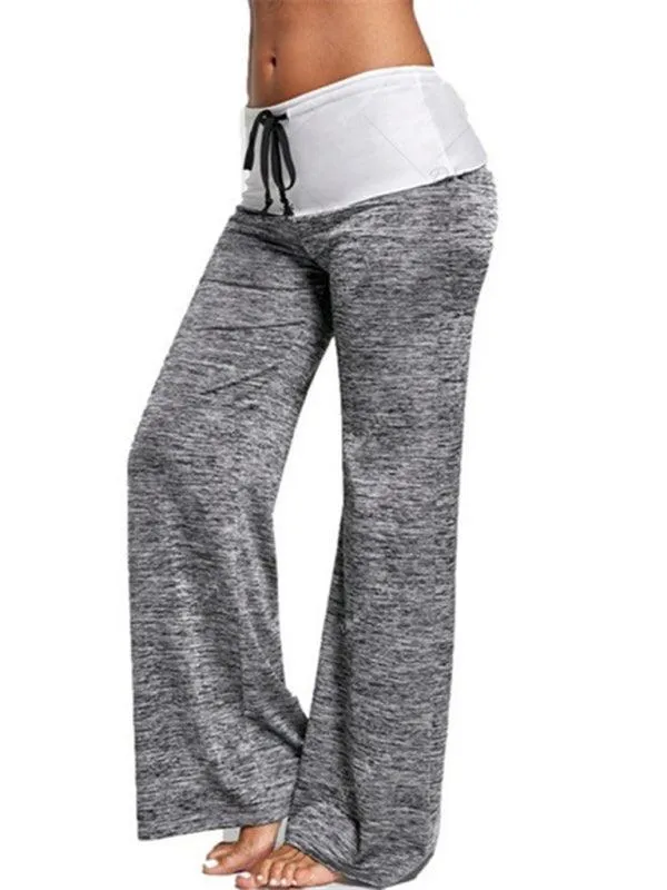 Wide-Leg Drawstring Women's Yoga Pants