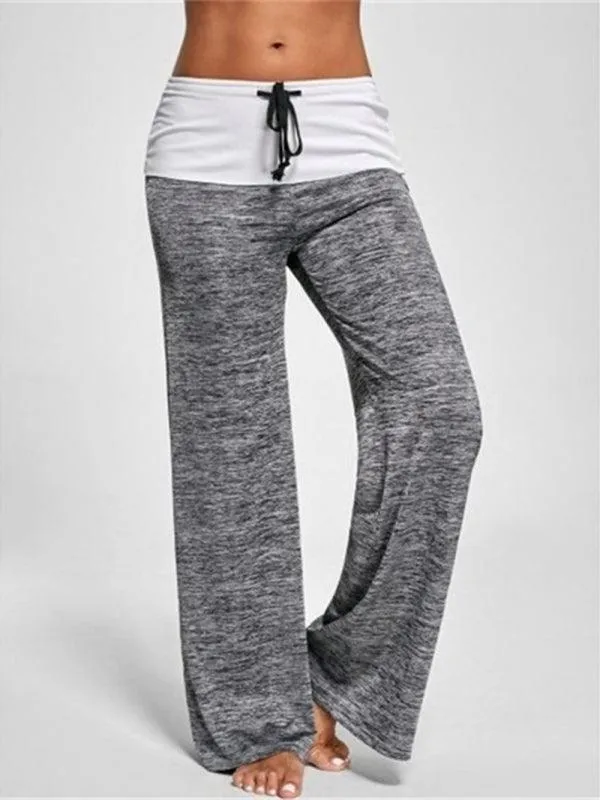 Wide-Leg Drawstring Women's Yoga Pants