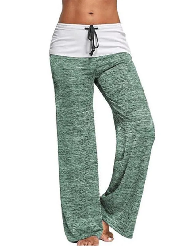 Wide-Leg Drawstring Women's Yoga Pants