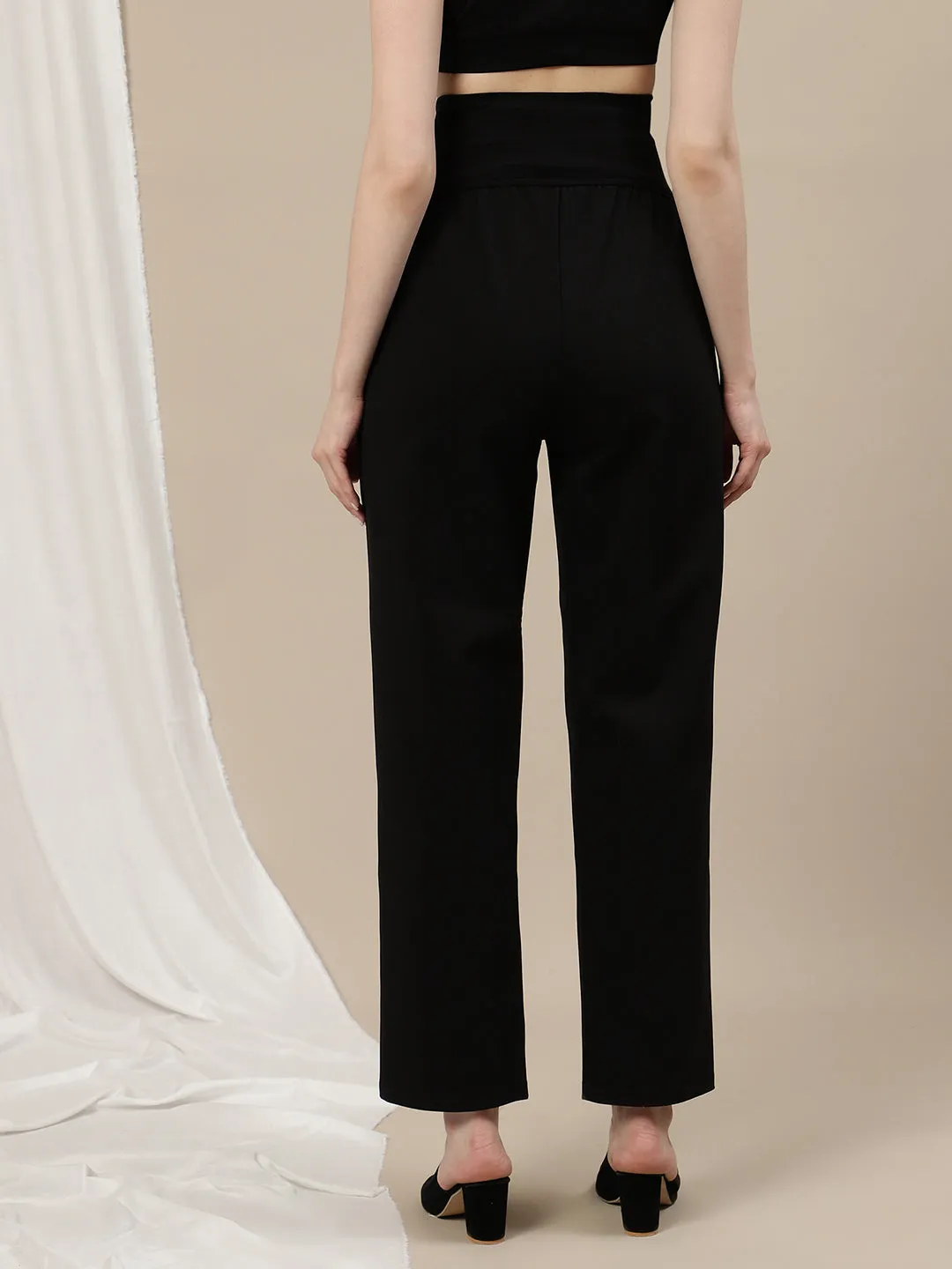 Wide-Leg Maternity Formal Pants