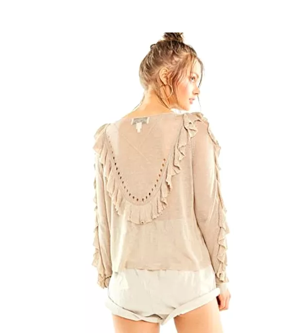 Wildfox Camilla Sweater Maderas Tan