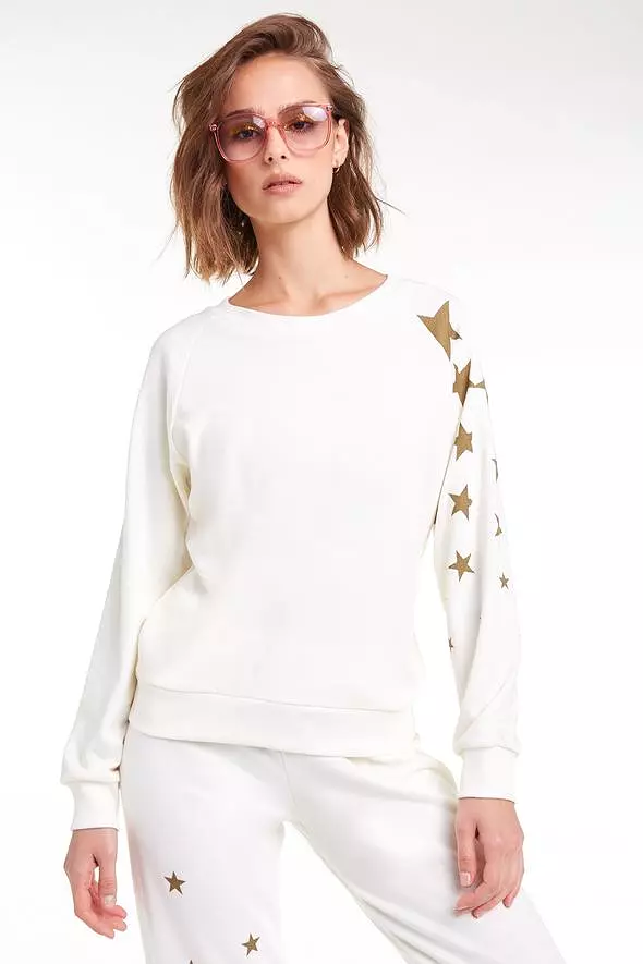 Wildfox Falling Stars Fiona Crew Sweater