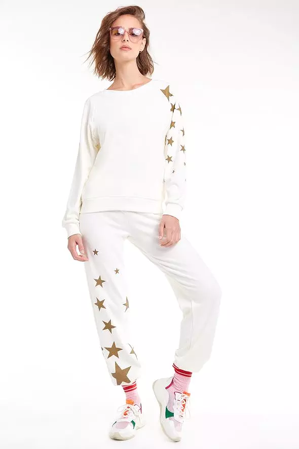 Wildfox Falling Stars Fiona Crew Sweater