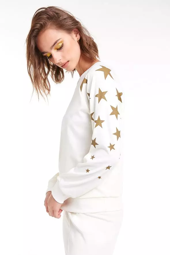 Wildfox Falling Stars Fiona Crew Sweater