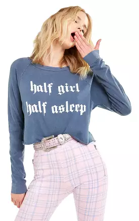 Wildfox Half Asleep Beach House Crop Top