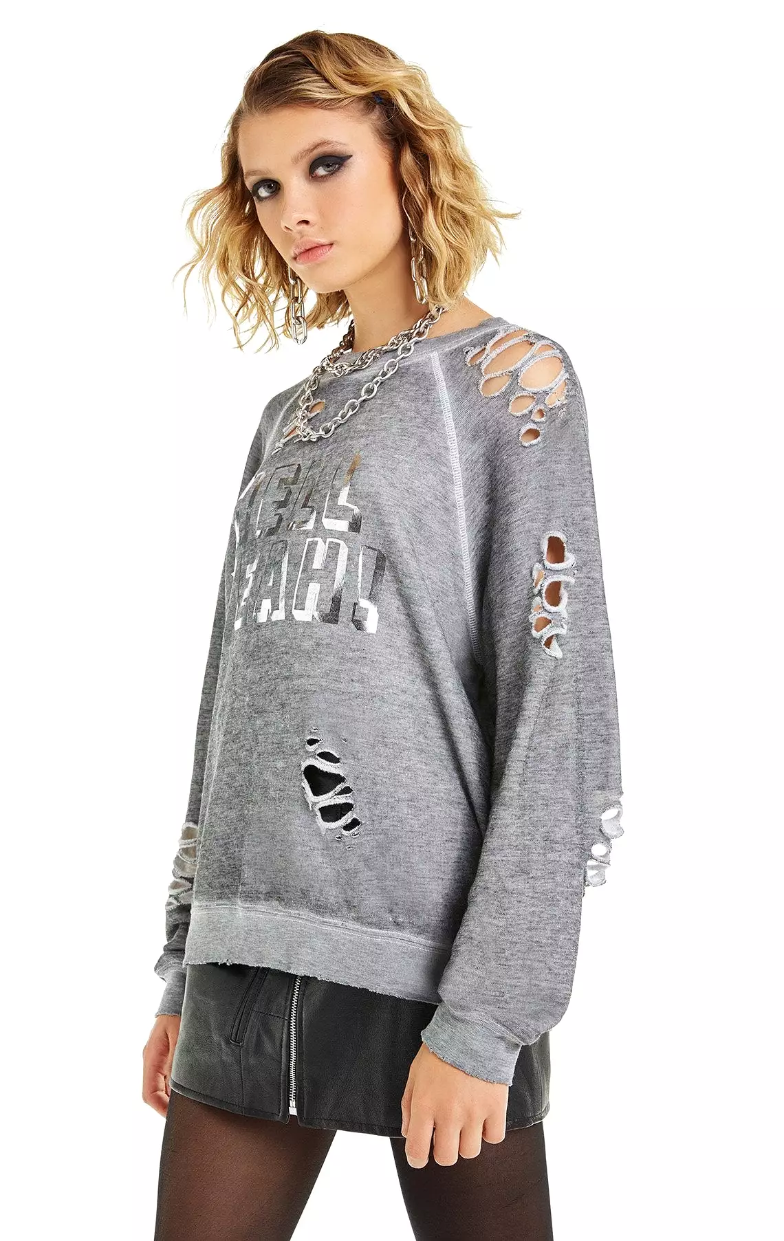 Wildfox Hell Yeah! Distressed Sommers Sweater