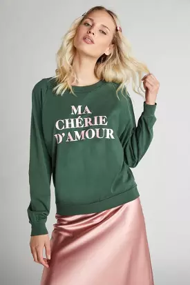 Wildfox Ma Cherie Fiona Crew Sweater