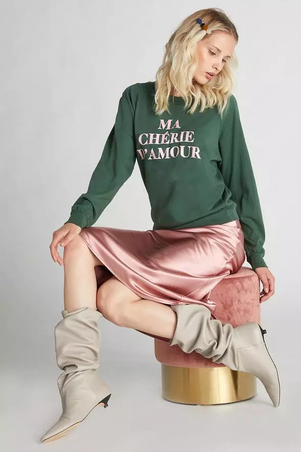 Wildfox Ma Cherie Fiona Crew Sweater