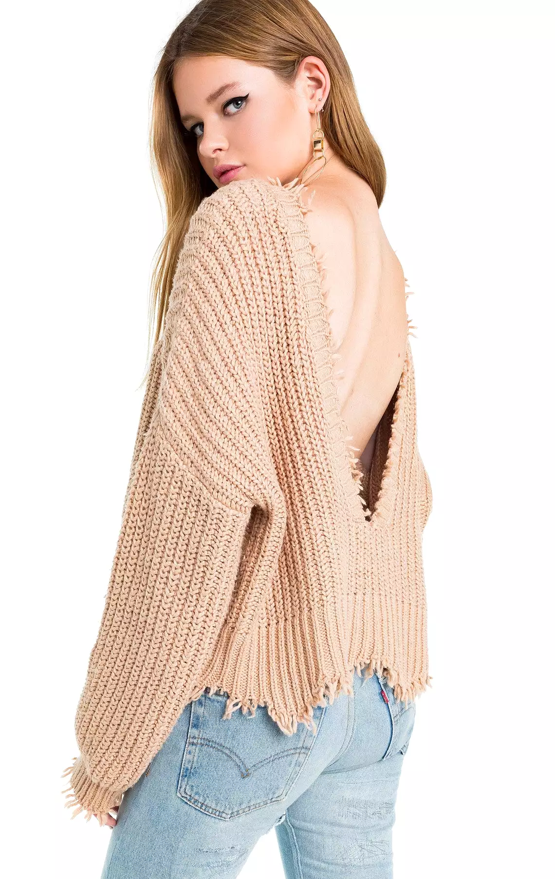 Wildfox Palmetto Sweater Desert Dunes