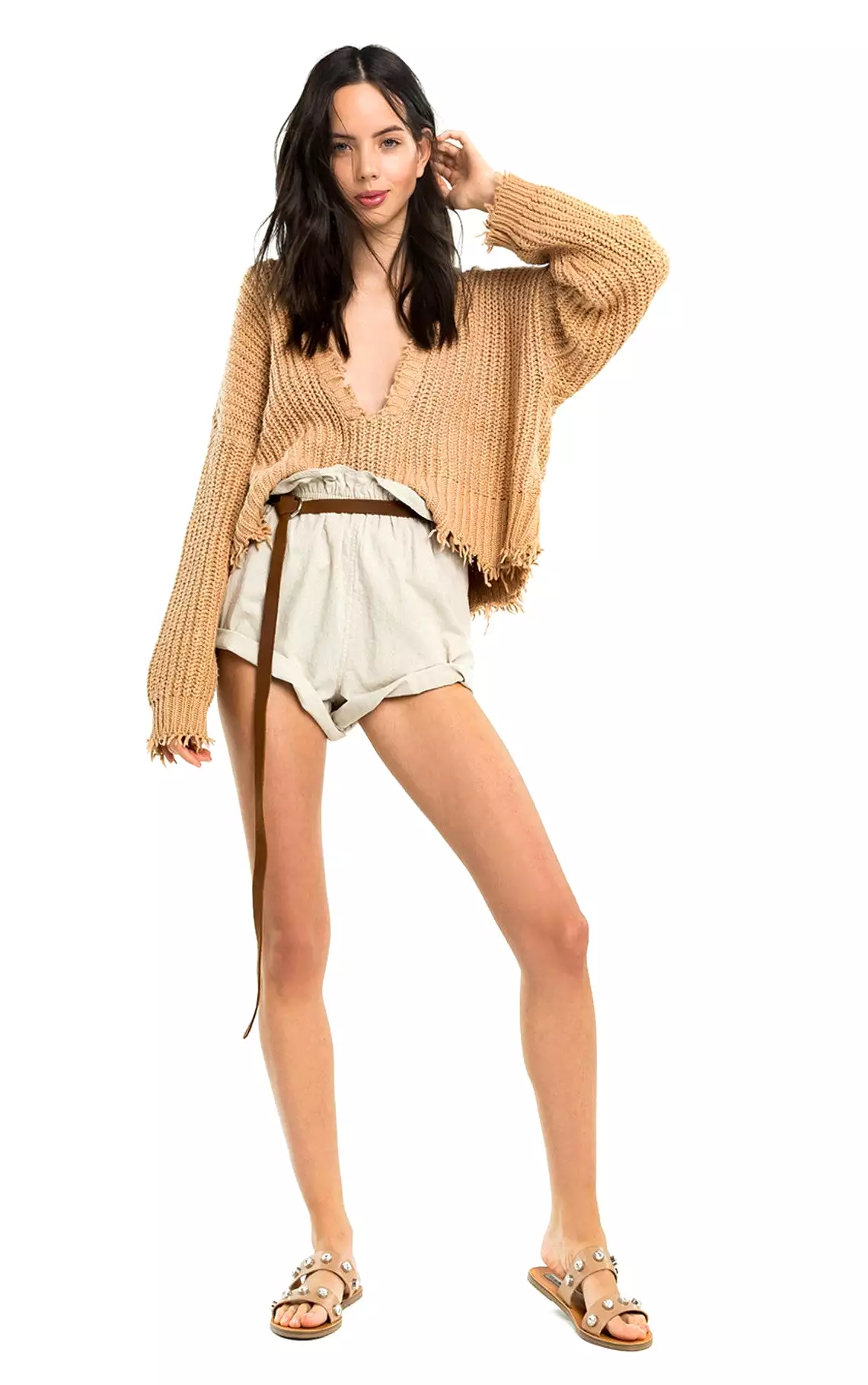 Wildfox Palmetto Sweater Desert Dunes