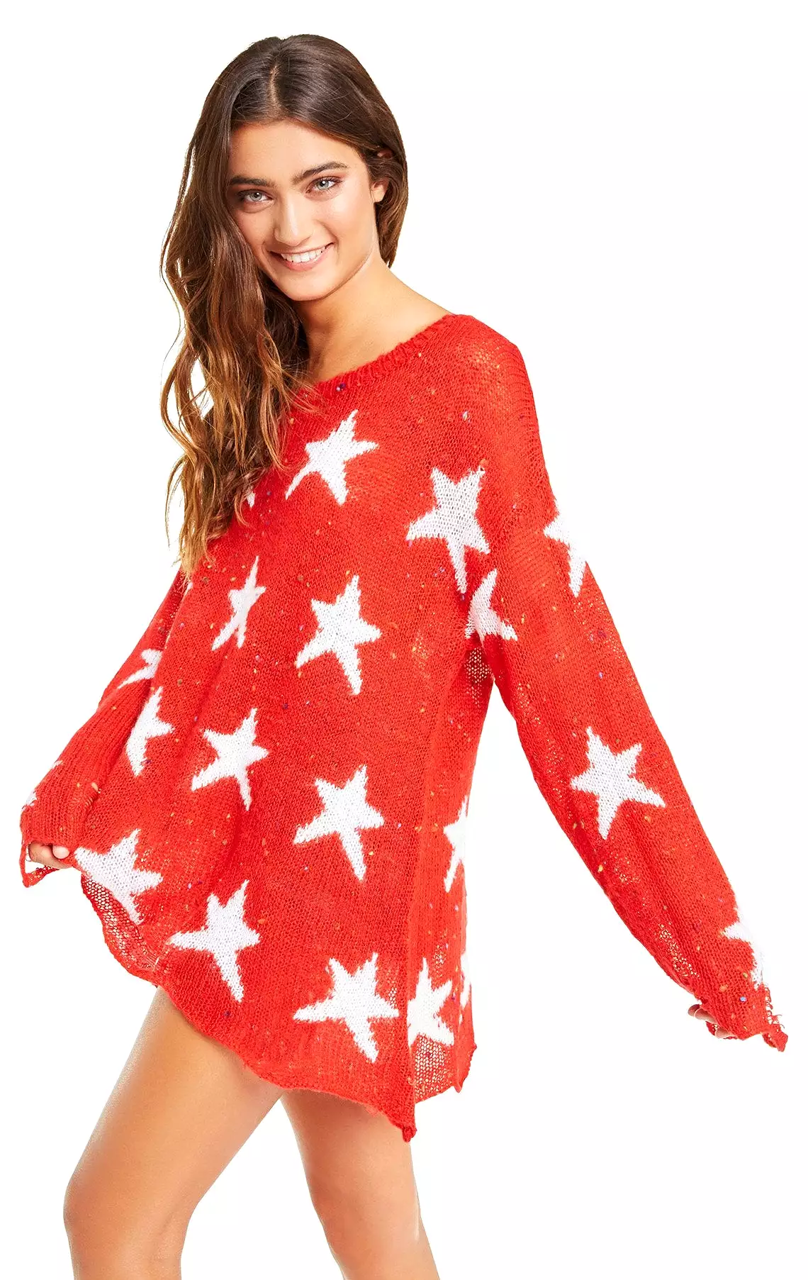 Wildfox Seeing Stars Lennon Sweater Scarlet