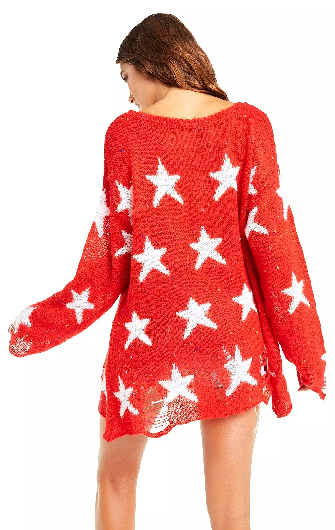 Wildfox Seeing Stars Lennon Sweater Scarlet