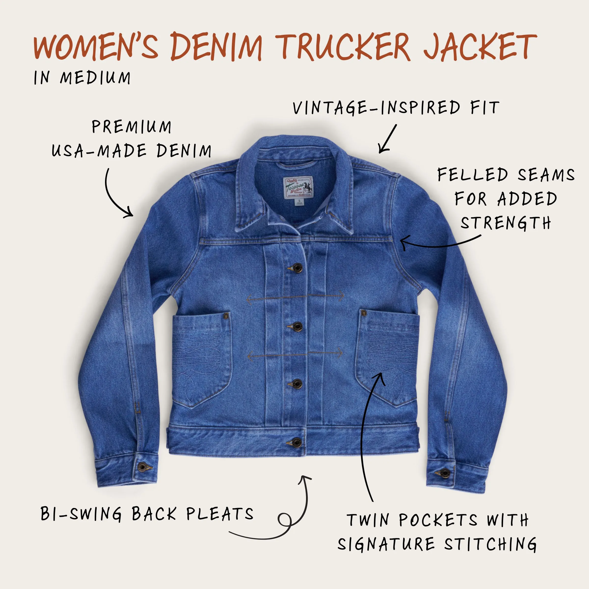 Women's Denim Trucker Jacket