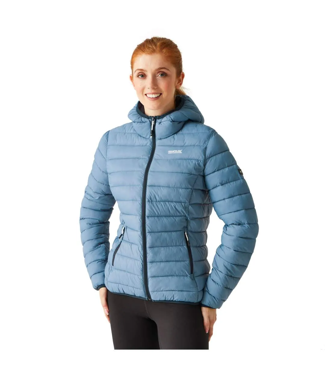 Womens/ladies marizion hooded padded jacket coronet blue Regatta