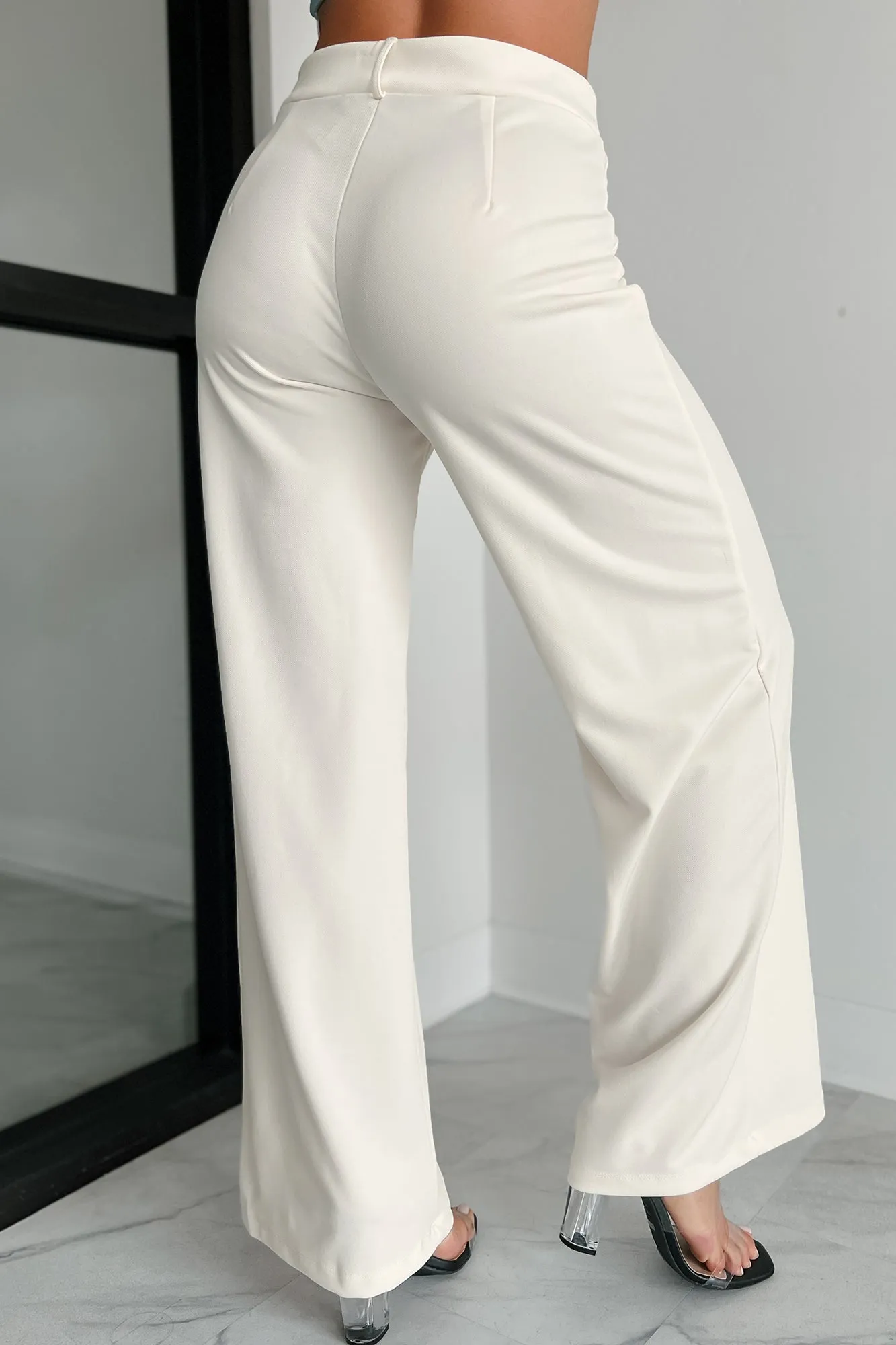 Working Together Wide Leg Pants (Off White)