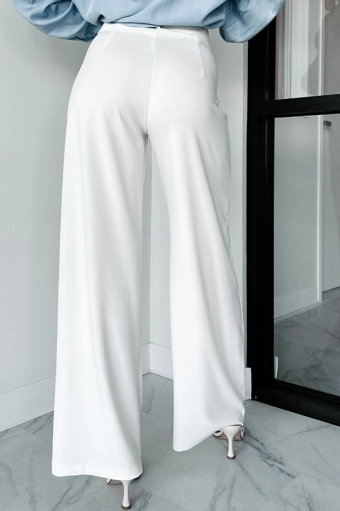 Working Together Wide Leg Pants (Off White)