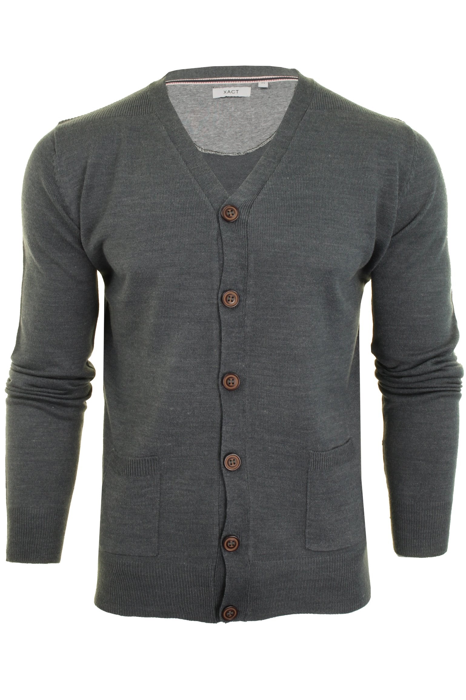 Xact Mens Cardigan Button Front Fashion Jumper