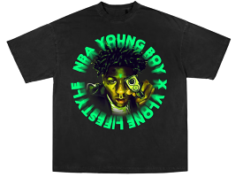 YoungBoy NBA x Vlone Cross Roads Tee