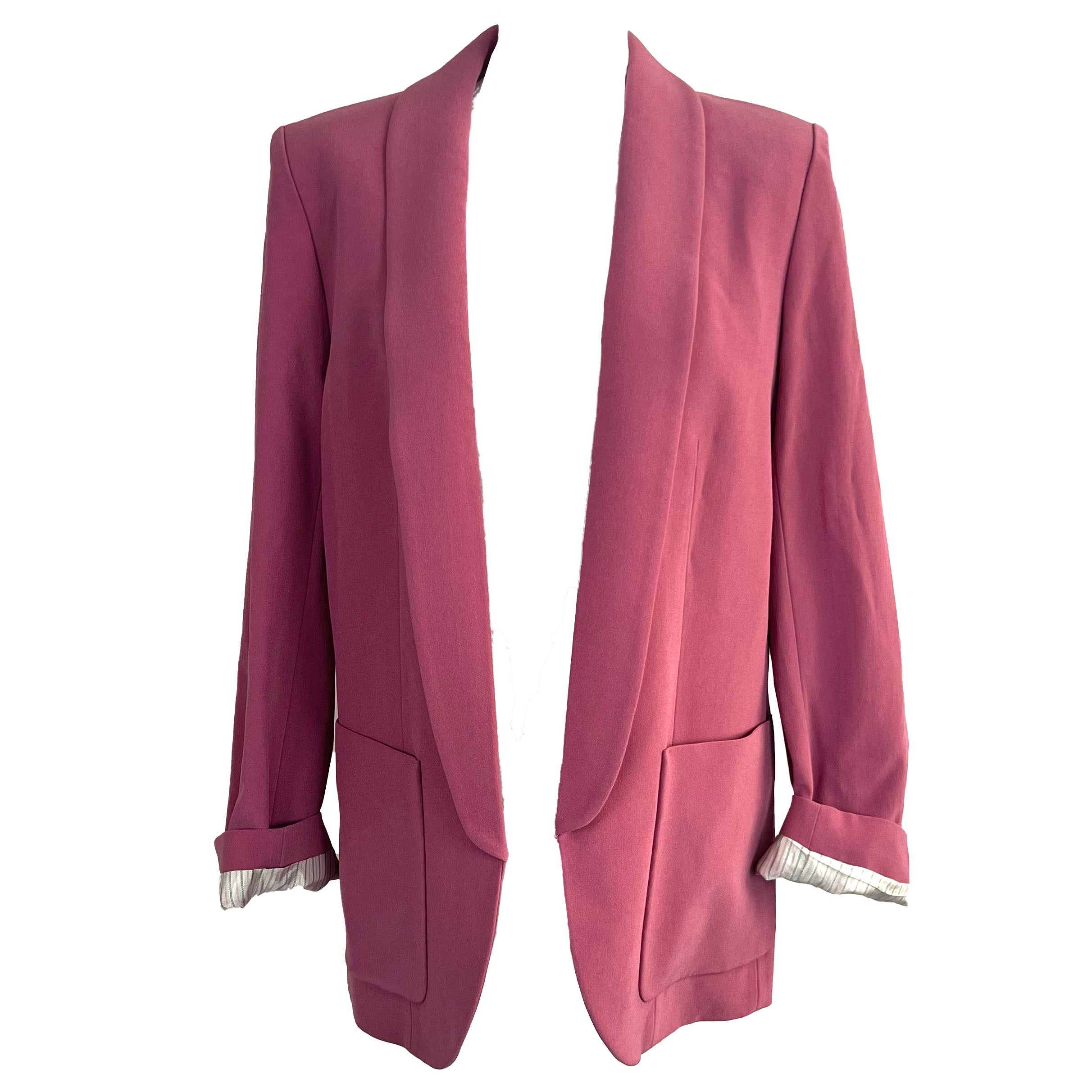 Zadig & Voltaire 465 Pink Verdun Crepe Jacket M